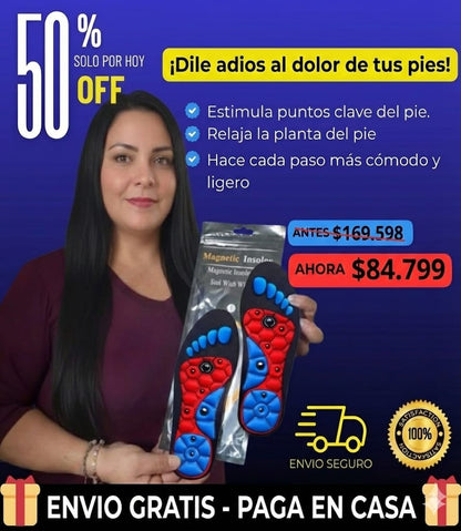 Original Plantillas Magneticas De Acupresion + Envio Gratis